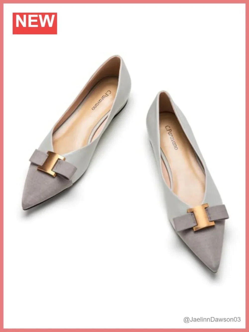 Lambskin Leather Pointed Toe Ballet Flats - Memory Cushion Dressy